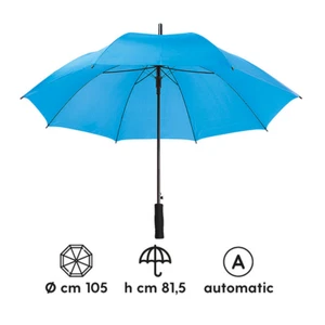 Ombrello Automatico Pioggia Antivento Manico Diametro 105cm Uomo Donna 8 Colori - Foto 1 di 22