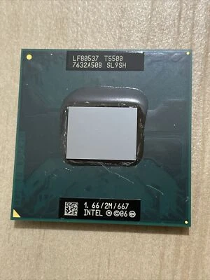 INTEL - CPU Core2Duo T5500 Dual Core 1.66Ghz 2M 667Mhz Socket 478 per notebook - Immagine 1 di 4