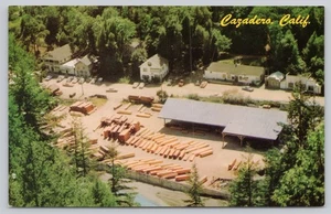 Luftaufnahme von Cazadero Kalifornien unbespielt alte Postkarte - Bild 1 von 2