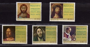 VATICAN CITY #487-491 MNH 50th ANNIV. ORDINATION OF POPE PAUL VI - Bild 1 von 1