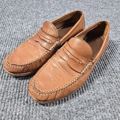 Johnston & Murphy Shoes Mens Size 9M Brown Leather Penny Loafers Slip On Moc Toe - Image 1 of 4