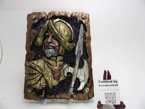 Par de 11 x 14” Placas de Pared 3D Conquistadores Españoles Estatuaria Universal 1968 - Imagen 1 de 6