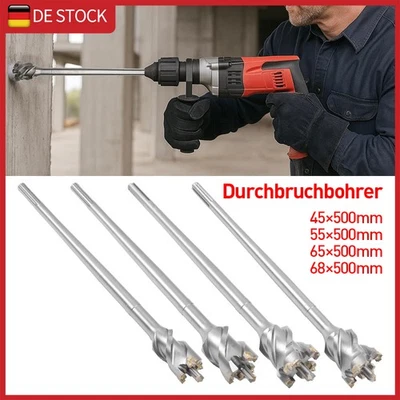 SDS MAX Durchbruchbohrer Bohrer Ø 45-68 mm Länge 500 mm Betonbohrer Hohlbohrer - Bild 1 von 4