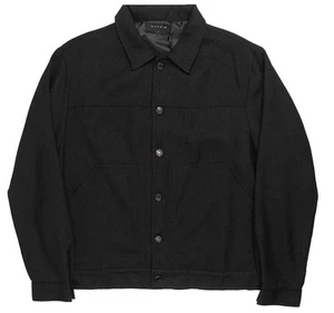 Richie Le Collection Tweed Overshirt Jacket Shacket Mens Medium Black NWT New - Picture 1 of 13