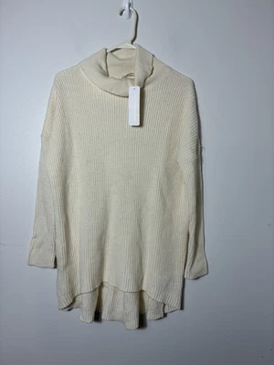 ¡¡Nuevo!! Suéter envolvente suave mezcla de lana/cachemira marfil talla pequeña de gran tamaño Foto 1 de 4