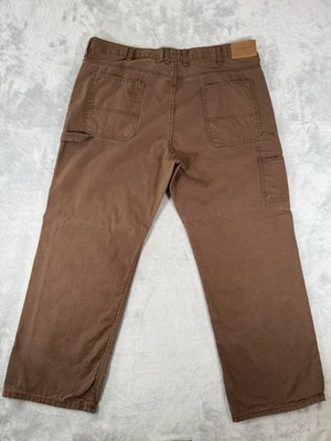 Schmidt Workwear Pants Mens 40x30 Brown Canvas Carpenter - Image 1 of 4
