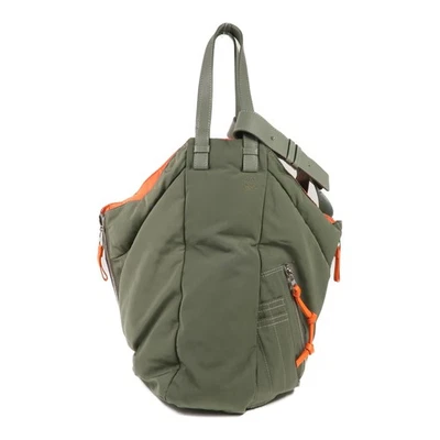 Bolso Hamaca Reversible 2 Vías LOEWE SHW A538S16X01-1869 Nylon Verde Naranja Foto 1 de 4