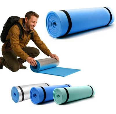 Campingmatte Isomatte Aluminiumbeschichtung 180x50cm wärmeisolierend Schlafmatte - Bild 1 von 2