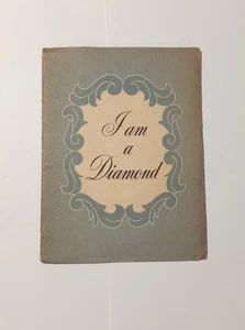 1946 I Am a Diamond Booklet A.S. Rhoads & Robinson Jewelry Trade Promo Cuts  - Imagen 1 de 3