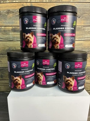 Bladder Control Dog Chews Cranberry D-Mannose Astragalus Root 180ct. Lot Of 5 - Image 1 of 4