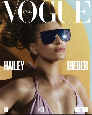 VOGUE Magazine ITALIA August 2025 HAILEY BIEBER New - Image 1 of 4