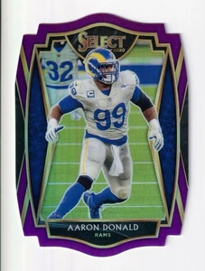 2020 Panini Select Aaron Donald #133 Purple Prizm Die Cut - Bild 1 von 2