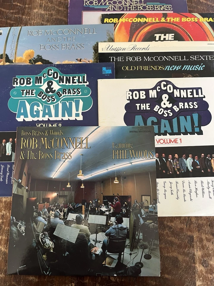 ROB MCCONNELL 7 LP RECORD LOT-BOSS PHIL/AGAIN 1 2/FRIENDS/ TRIBUTE/JAZZ /PRESENT - Image 1 of 1