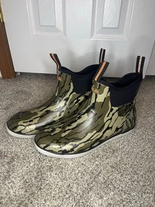 Huk Rogue Wave Herren Gummi Wasserdicht Knöchel Deck Angeln Stiefel Camouflage Größe 10 - Bild 1 von 6