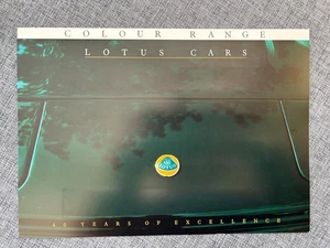 LOTUS CARS COLOUR RANGE BROCHURE VINTAGE - Picture 1 of 2