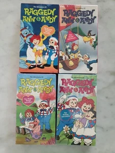 Set Of 4 Raggedy Ann And Andy VHS Videos 3 Unopened - Picture 1 of 6