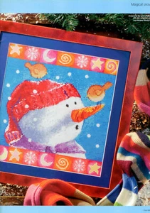 Magischer Schneemann Kreuzstich Magazin Muster - Wendy Darker - Bild 1 von 2