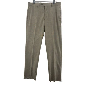 Lauren Ralph Lauren, Ultraflex Stretch Flat Front Pants 33Wx32L Light Brown - Picture 1 of 10