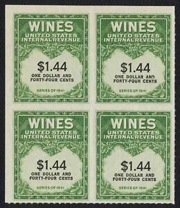 #RE147 Wines, Bock of 4, Mint NGAI NH [1] ANY 5=