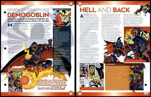 Demogoblin - Demon Otherplace #DE-01 Villains - Spider-Man Marvel Fact File Page - Picture 1 of 1