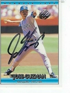 JOSE GUZMÁN 1992 FIRMADO DONRUSS #271 - TEXAS RANGERS - Imagen 1 de 1