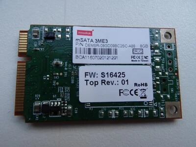 Innodisk mSATA 3me3 - Industrial 8gb MLC SSD DEMSR-08GD09BC2SC - Bild 1 von 2