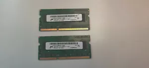 Micron 4GB 2x2GB DDR3 PC3-12800S 1Rx8 LAPTOP MEMORY RAM - Picture 1 of 2
