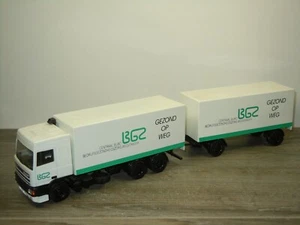 Daf 95 Truck & Trailer BGZ Gezond op Weg - Lion Car 1:50 *50784 - Imagen 1 de 5