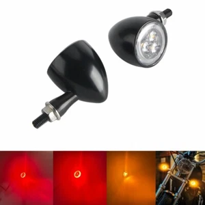 Bullet LED Turn Signal Light DRL Indicator Lamp For Yamaha Honda Suzuki Kawasaki - Picture 1 of 9