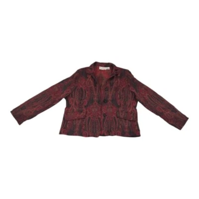 Blazer Boho Flashback Vintage Para Mujer Tapiz Alfombra Bolso Estampado Damasco - Talla 1X Foto 1 de 4