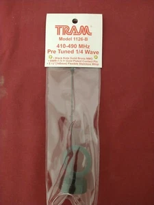 NUOVO TRAM 1126-B UHF 410-490 MHz ANTENNA QUARTER WAVE PRETUNATA MOTOROLA KENWOOD - Foto 1 di 4