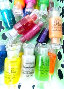 Natural Lip Gloss Set, Lot X 20, Organic, Candy Wrapper, Assorted Flavors - Picture 1 of 3