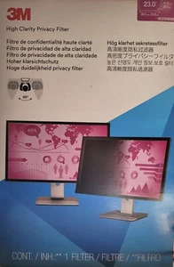 3M High Clarity Privacy Filter for 23.0" Widescreen Monitor (HC230W9B) - Picture 1 of 2