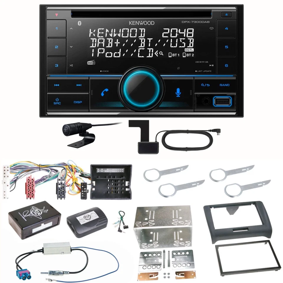 Kenwood DPX-7300DAB 2-DIN Autoradio CD DAB USB BT