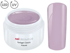 Color UV Gel LED FARBGEL MAUVE French Modellage Nail Art Design Nagel Lila Tips - Bild 1 von 3