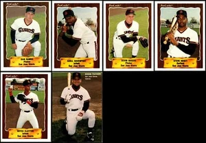 1990 San Jose Giants (6) Card Lot - RARE COLLECTIBLE – OWN A PIECE OF HISTORY! - Picture 1 of 2