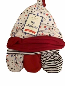 0-6 Months Modern Baby New Unisex 6 Piece Baby Caps & Mittens Set. Fast Ship - Picture 1 of 6