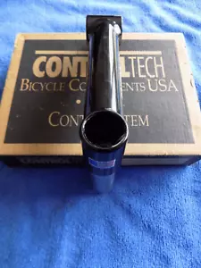 VINTAGE CONTROL TECH ALLOY QUILL STEM 150MM 0 DEG 1-1/8" 25.4 IN BOX BLK - Picture 1 of 11