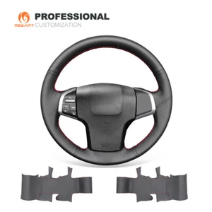 MEWANT Custom DIY Echtleder Auto Lenkrad Abdeckung für Isuzu D-Max MU-X 2013 - Bild 1 von 10