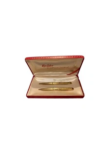  Kreisler Karat Crown Heavy Gold Electroplate Pencil and Pen Set. - Picture 1 of 7