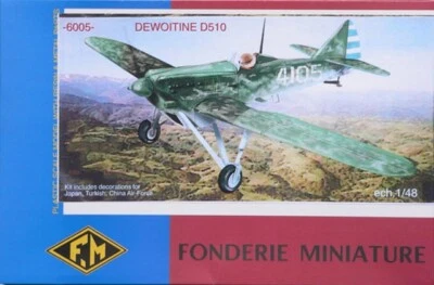 FM FONDERIE MINIATURE 1/48 #FM6005 - DEWOITINE D510 EXPORT intatto out of stock - Immagine 1 di 4