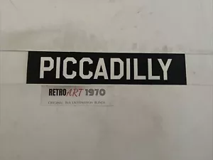 Piccadilly - Manchester 3/69 Destination Bus Blind 24” Gift United - Foto 1 di 12