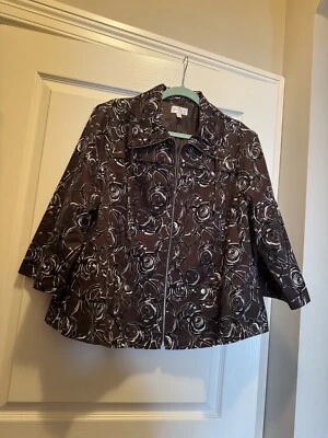 Новый Studio Works с подкладкой куртка, размер 2 X, коричневый белый черный - Изображение 1 из 4