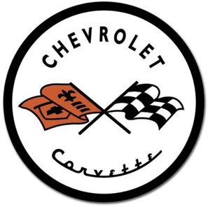 Letrero redondo de lata de metal redondo 53' con logotipo de Corvette Chevy Chevrolet decoración de pared para el hogar #1797 - Imagen 1 de 1