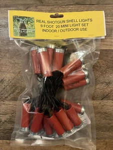 Recycled Shotgun shell lights 9ft light red indoor/outdoor use. - Picture 1 of 3