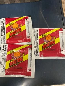 (3) Envoltura de cera de baloncesto Topps 1981-82 ~ 3 variaciones diferentes envío gratuito - Imagen 1 de 2