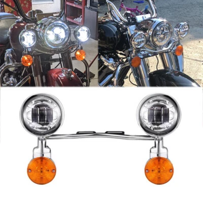 Barra de luz de neblina LED sinal de passagem para Kawasaki Vulcan 900 1500 1600 1700 2000 - Imagem 1 de 4