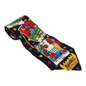 Vintage Bolero 1993 Bullwinkle the Moose necktie Hand Made 100% Silk - Picture 1 of 10