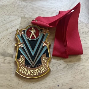 Volksmarch Medaille 1991 Volkssport XI Global XI USAF - Bild 1 von 10