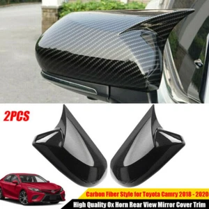 PARA TOYOTA CAMRY 2018-2022 ESTILO M FIBRA DE CARBONO CUBIERTA DE ESPEJO LATERAL SUPERPOSICIÓN ADICIONAL - Imagen 1 de 13